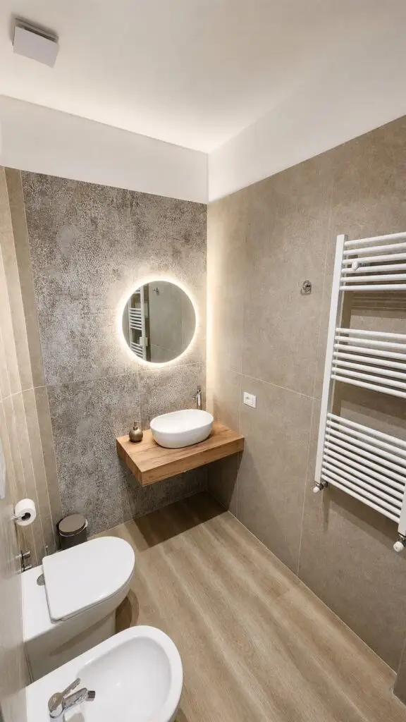 Modern private bathroom in Room 2